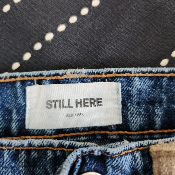 Still Here Tate Woodland Tapered Leg Jeans Classic Blue Size 24 - Picture 11 of 14